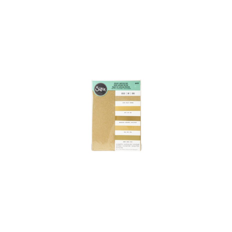 Opulent Cardstock Pack Gold 50PK