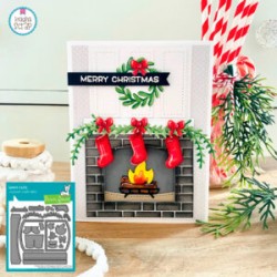 shadow box card fireplace add-on