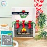shadow box card fireplace add-on