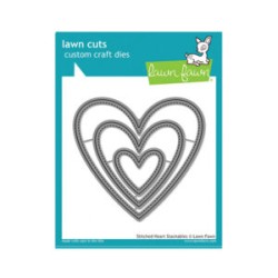 stitched heart stackables