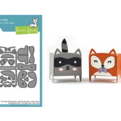 tiny gift box raccoon and fox add-on