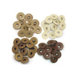 WR Wide Eyelets Aluminum Brown