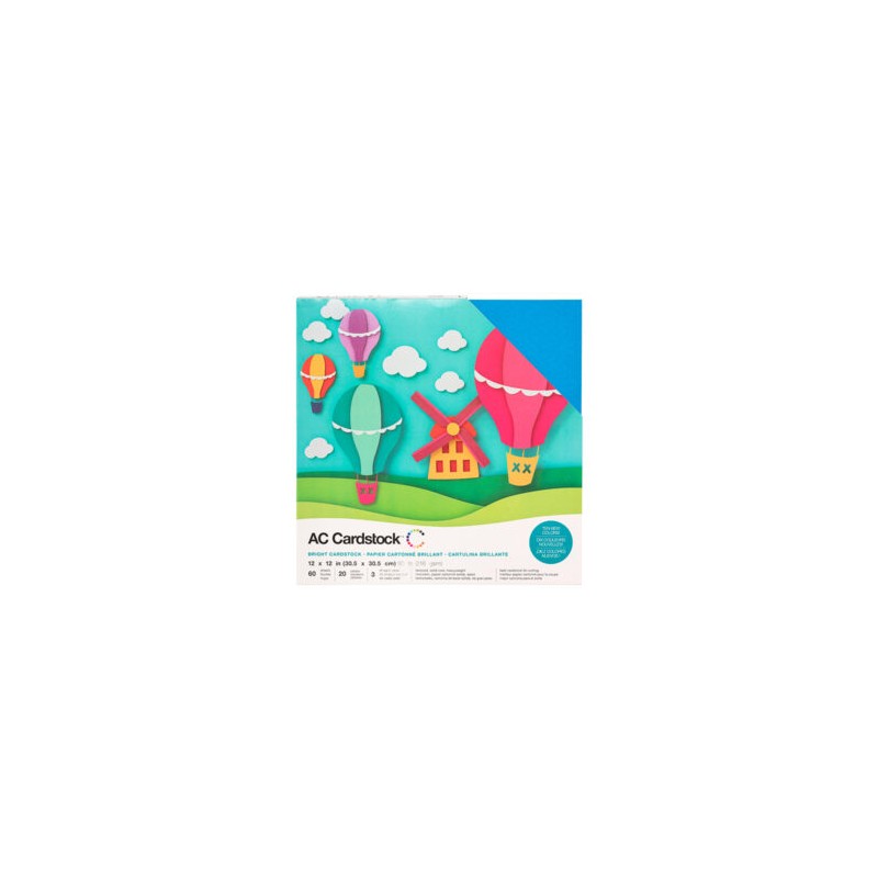 CARDSTOCK PACK TEXTURED BRIGHTS
