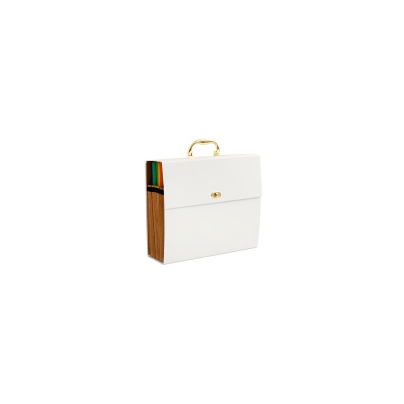 ACCORDION PAPER STORAGE CREAM