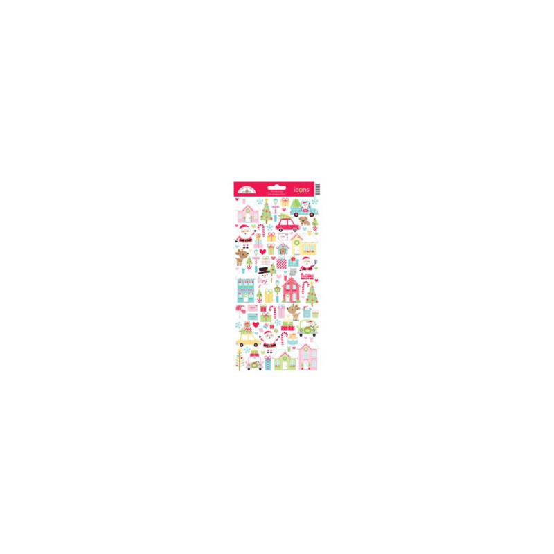 Candy Cane Lane icons stickers