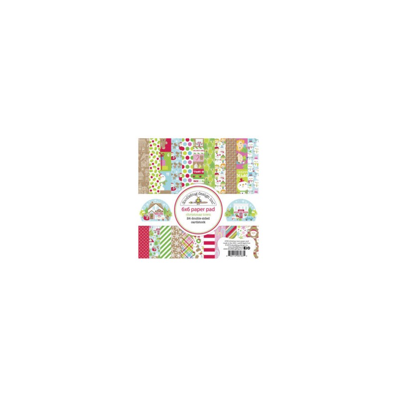 christmas town 6×6 paper pad