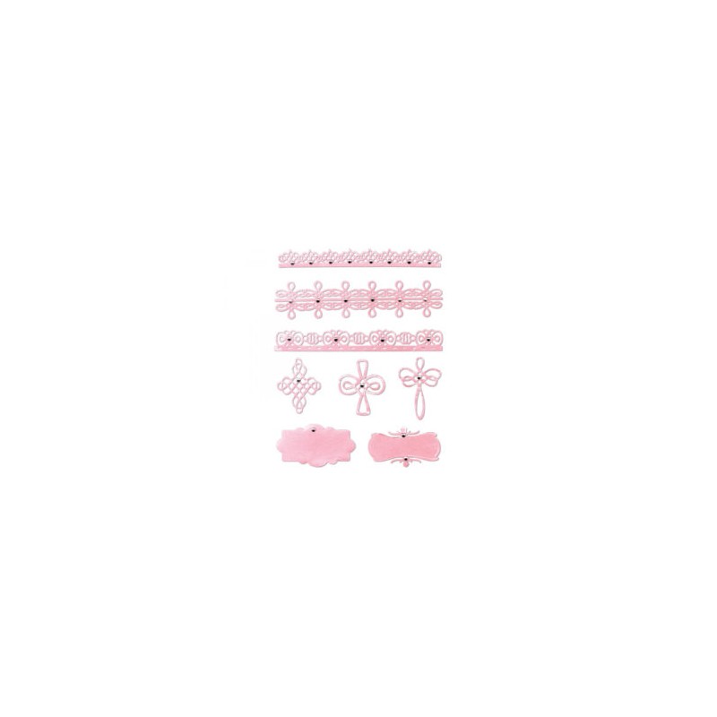 Cruzes y Bordes Die Set 8PK