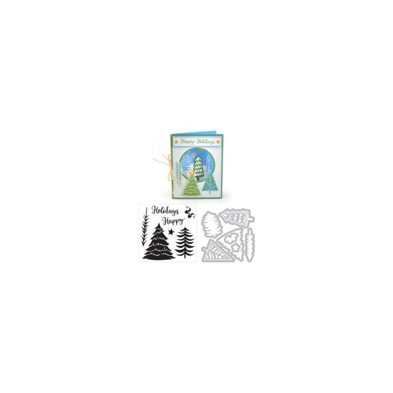 Die Set – Stamps – Winter Trees