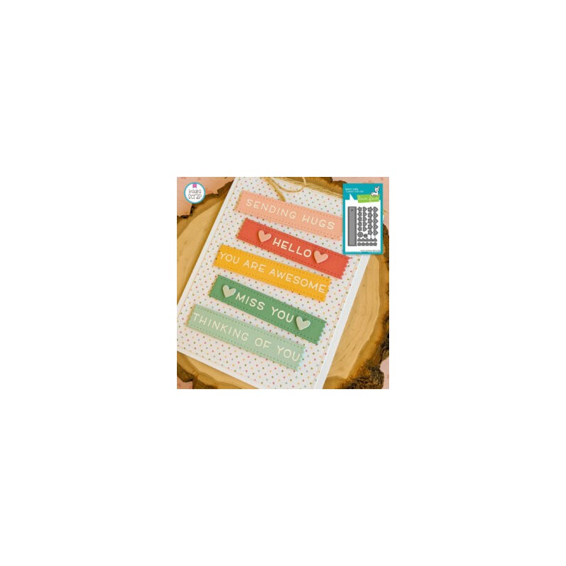 hearts and stars skinny tag